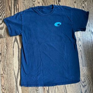 Blue T-Shirt with Wave Logo